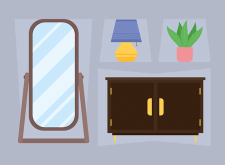 house things icon collectionのイラスト素材