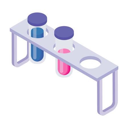 isometric medical flasksのイラスト素材