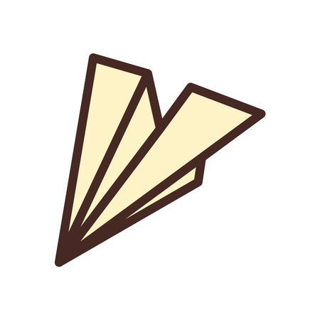 flat paper planeのイラスト素材