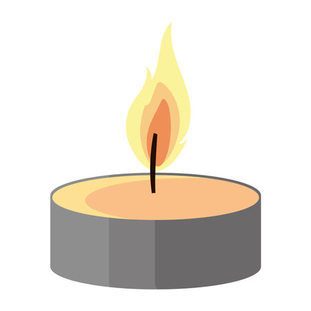 short candle designのイラスト素材