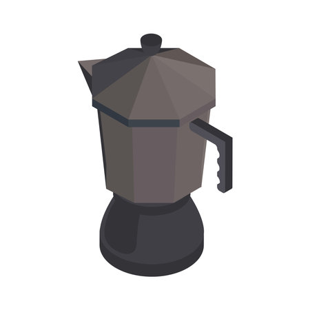 isometric coffee potのイラスト素材