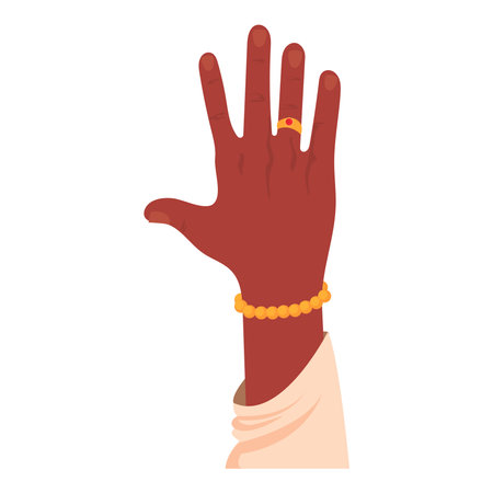 hand up illustrationのイラスト素材