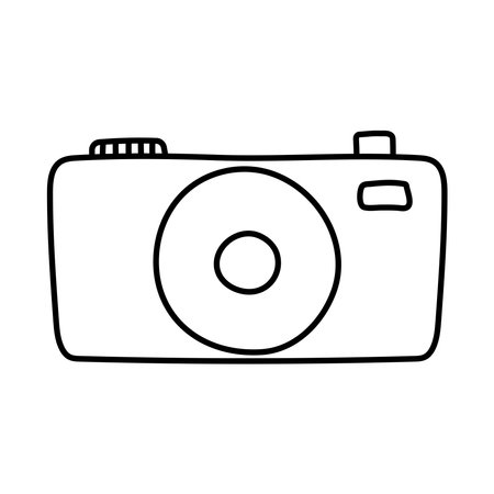 photographic camera iconのイラスト素材