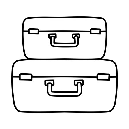travel luggage iconのイラスト素材
