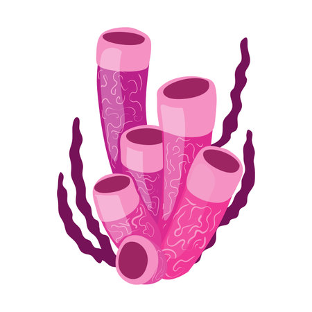 pink coral designのイラスト素材