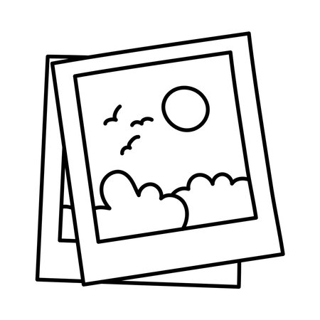 instant photos iconのイラスト素材
