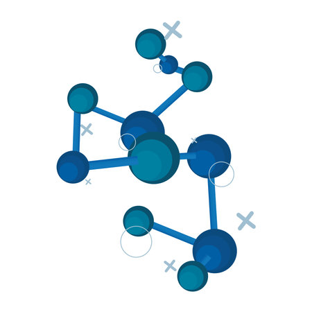 molecular structure illustrationのイラスト素材