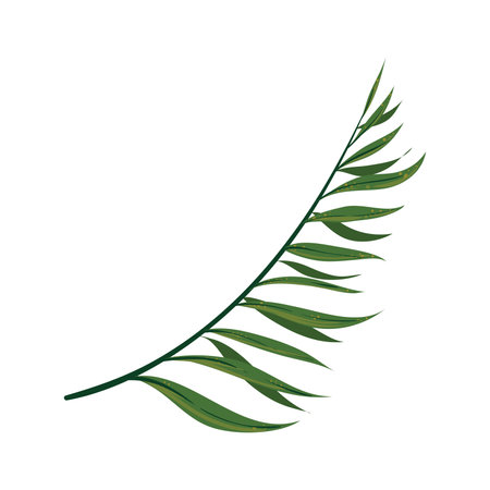 green leaves illustrationのイラスト素材
