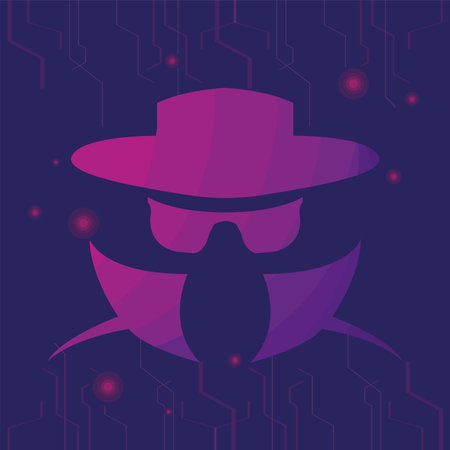 purple incognito symbolのイラスト素材