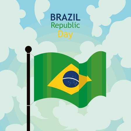 brazil independence cartelのイラスト素材