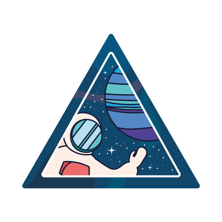 triangle space badge