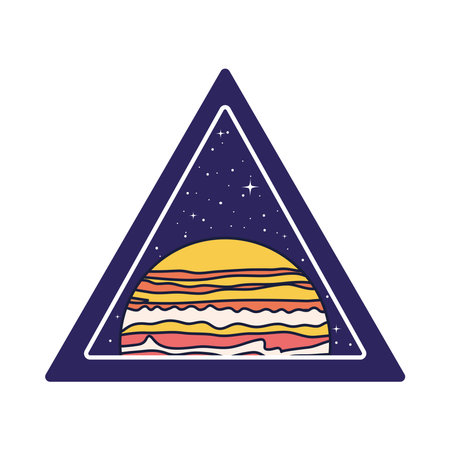triangle space emblemのイラスト素材