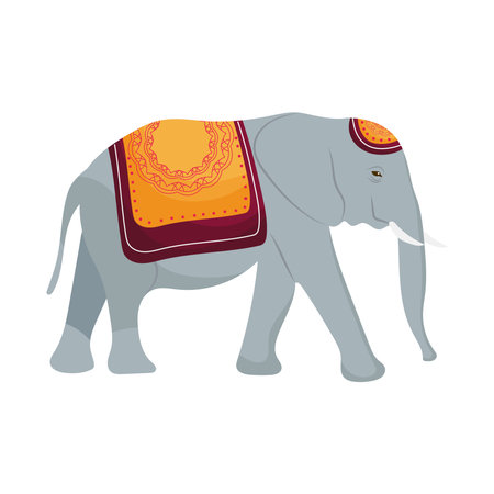 Indian elephant iconのイラスト素材