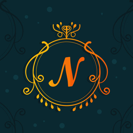 luxury label posterのイラスト素材