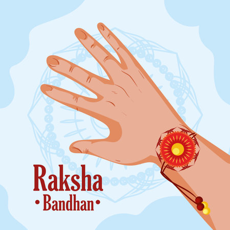 raksha bandhan posterのイラスト素材