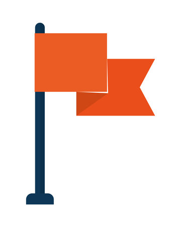 red flag iconのイラスト素材