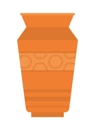 indian clay vaseのイラスト素材