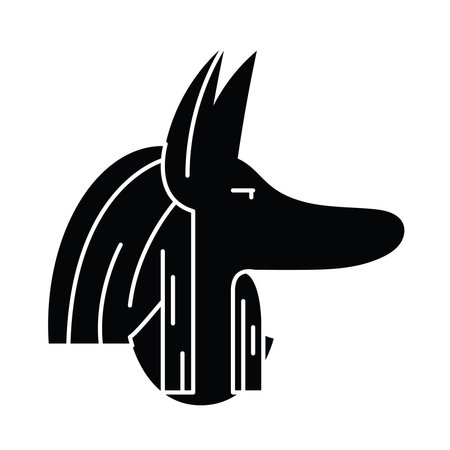 anubis god iconのイラスト素材