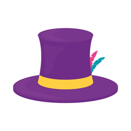 mardi gras top hatのイラスト素材