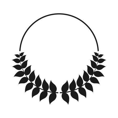 decorative round frameのイラスト素材