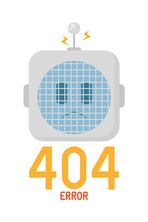 tech 404 error conceptのイラスト素材