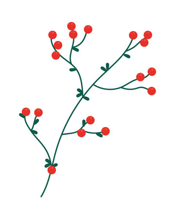 berries branch iconのイラスト素材