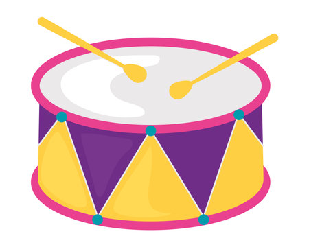carnival drum iconのイラスト素材