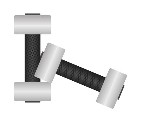barbells icon imageのイラスト素材
