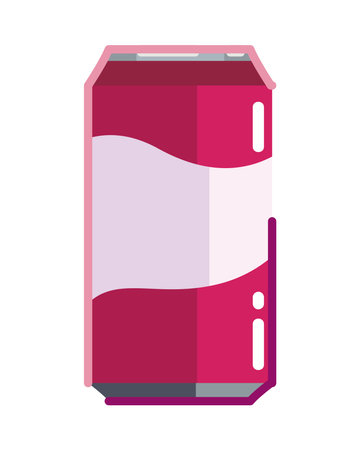 flat juice canのイラスト素材