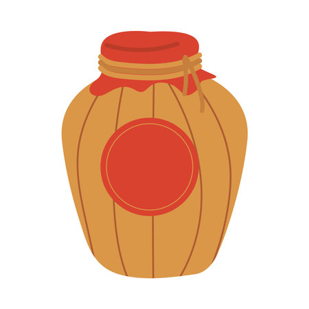 flat old vaseのイラスト素材