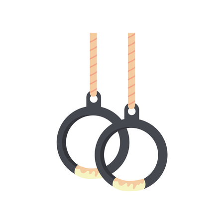 gymnast rings designのイラスト素材