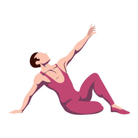 ballet dancer illustrationのイラスト素材