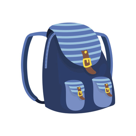colorful backpack designのイラスト素材