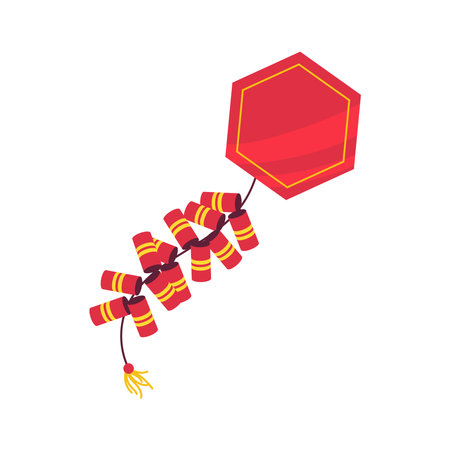 chinese firecrackers designのイラスト素材