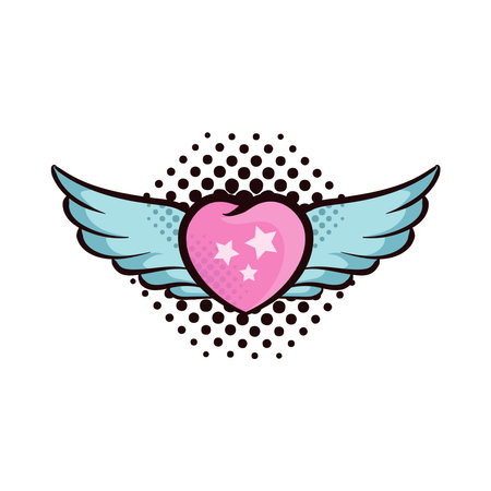 heart witn wingsのイラスト素材
