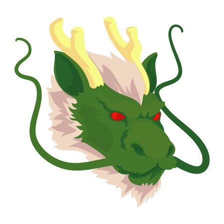 dragon face deisgnのイラスト素材