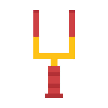 american football goal post iconのイラスト素材