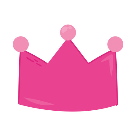 pink crown iconのイラスト素材