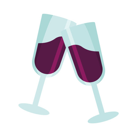 wine glasses iconのイラスト素材
