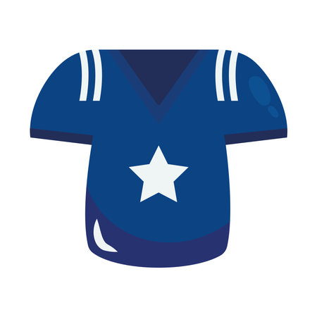 american football jerseyのイラスト素材