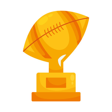 american football trophyのイラスト素材