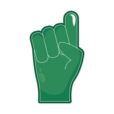 foam finger iconのイラスト素材