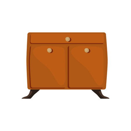 wooden drawer designのイラスト素材
