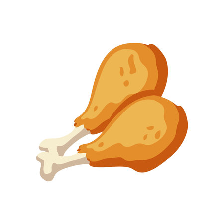 fried chicken designのイラスト素材