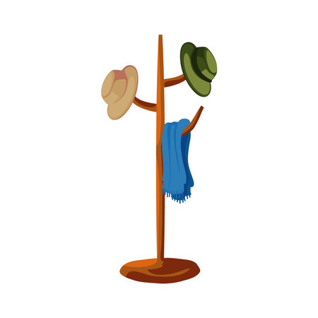 coat rack designのイラスト素材