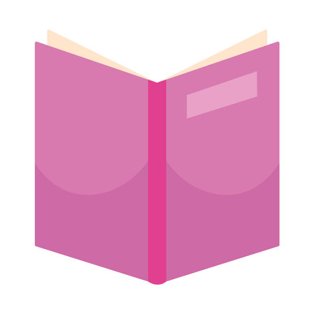 pink text book openのイラスト素材