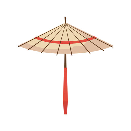 japanese umbrella designのイラスト素材