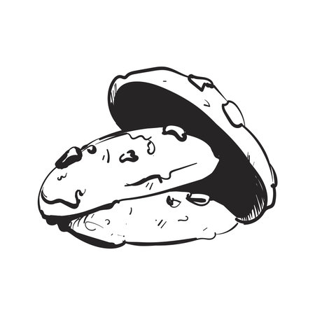 hand drawn cookiesのイラスト素材