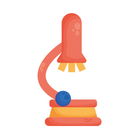 microscope laboratory toolのイラスト素材