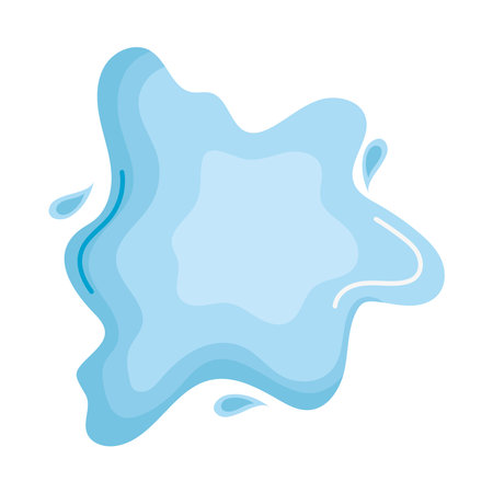 water puddle liquidのイラスト素材